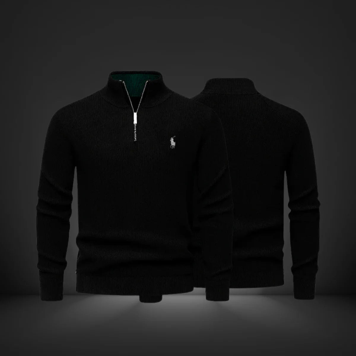 RACEXWARSZAWA™ SWETER Z WYSOKIM KOŁNIERZEM